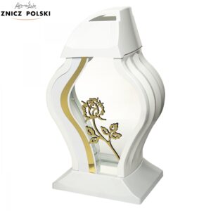 Znicz FARAON FALA RÓŻA biały