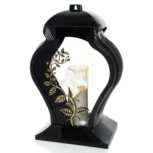 Znicz FARAON LILIA PNĄCZE KWIAT czarno-biały