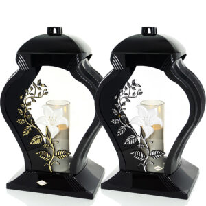 Znicz FARAON LILIA PNĄCZE KWIAT czarno-biały