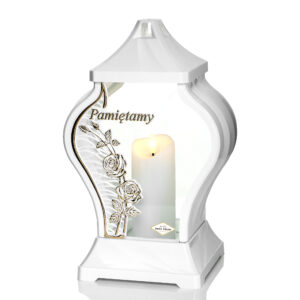 Znicz FARAON MAŁY RÓŻA PNĄCA biały