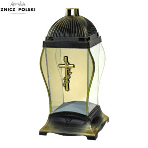 Znicz GLASS AMFORA KRZYŻ