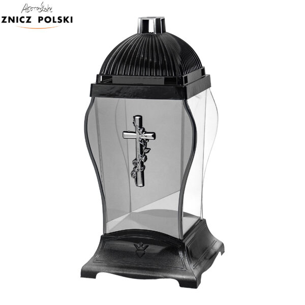 Znicz GLASS AMFORA KRZYŻ