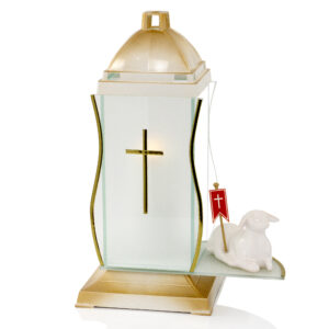 GLASS BARANEK biało złoty