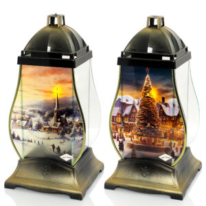 Znicz bożonarodzeniowy GLASS GRUSZKA WIDOK