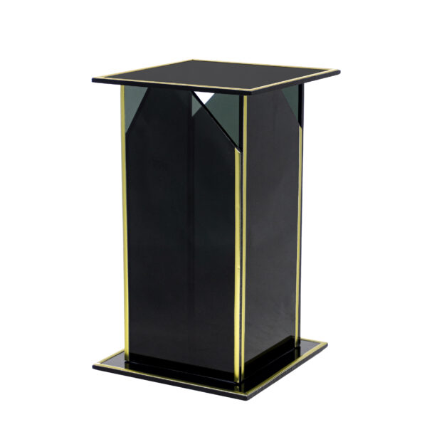 Znicz GLASS LUSTRO 24cm czarny