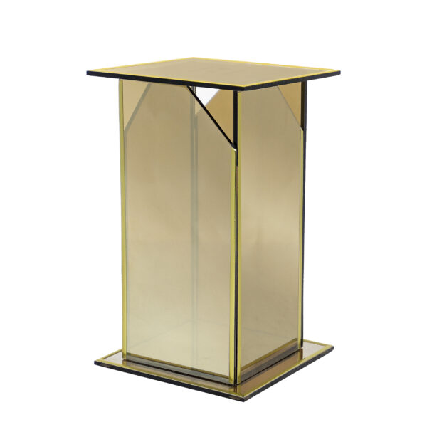 Znicz GLASS LUSTRO 24cm czarny