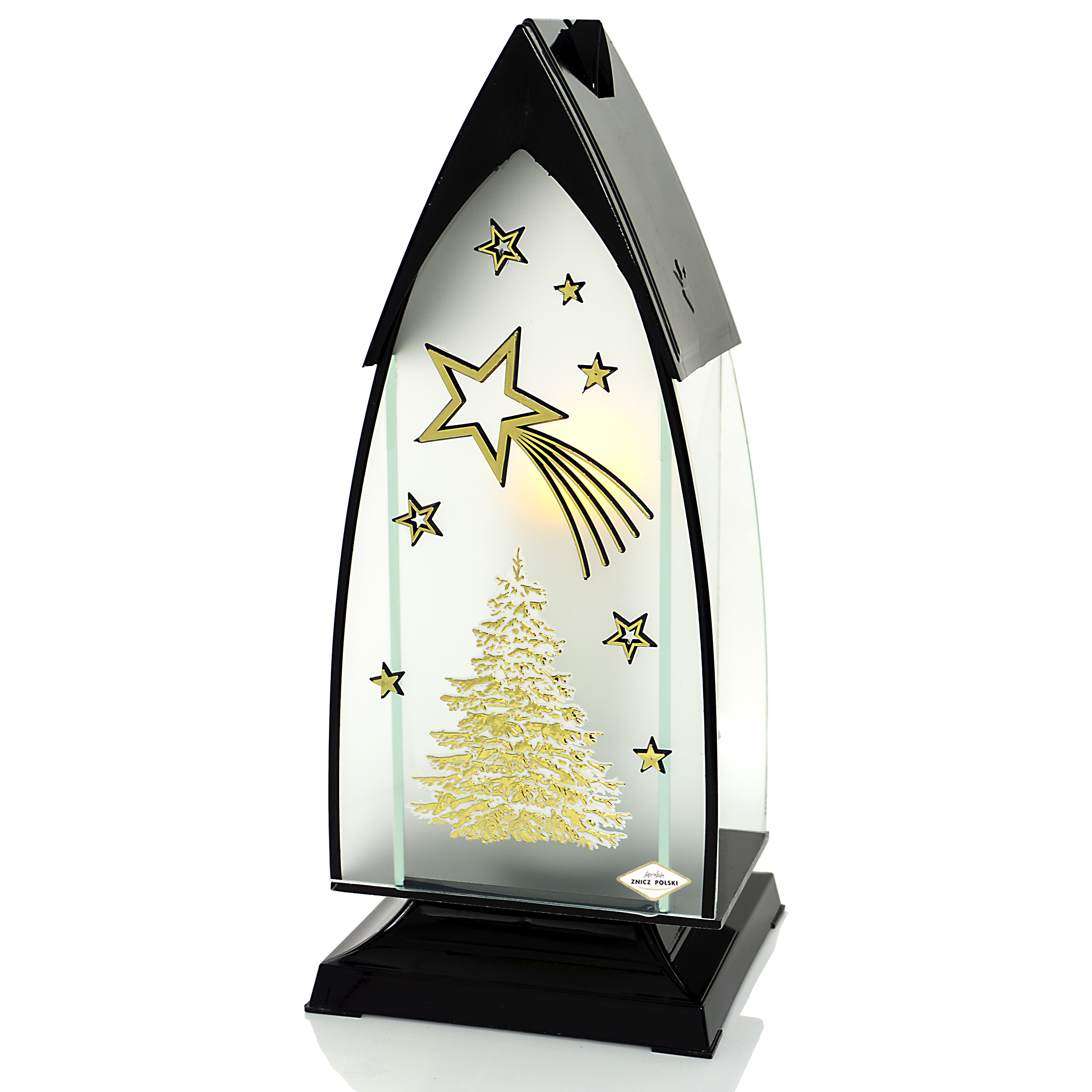 Znicz bożonarodzeniowy GOTYK SATYNA CHOINKA