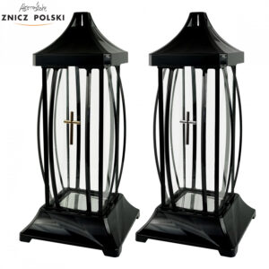 Znicz GRACJA PASY KRZYŻ czarny