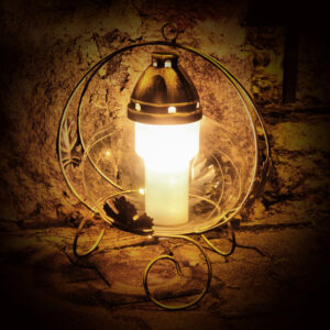 Znicz KOSZ KLON złoty