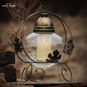 Znicz KOSZ KLON złoty