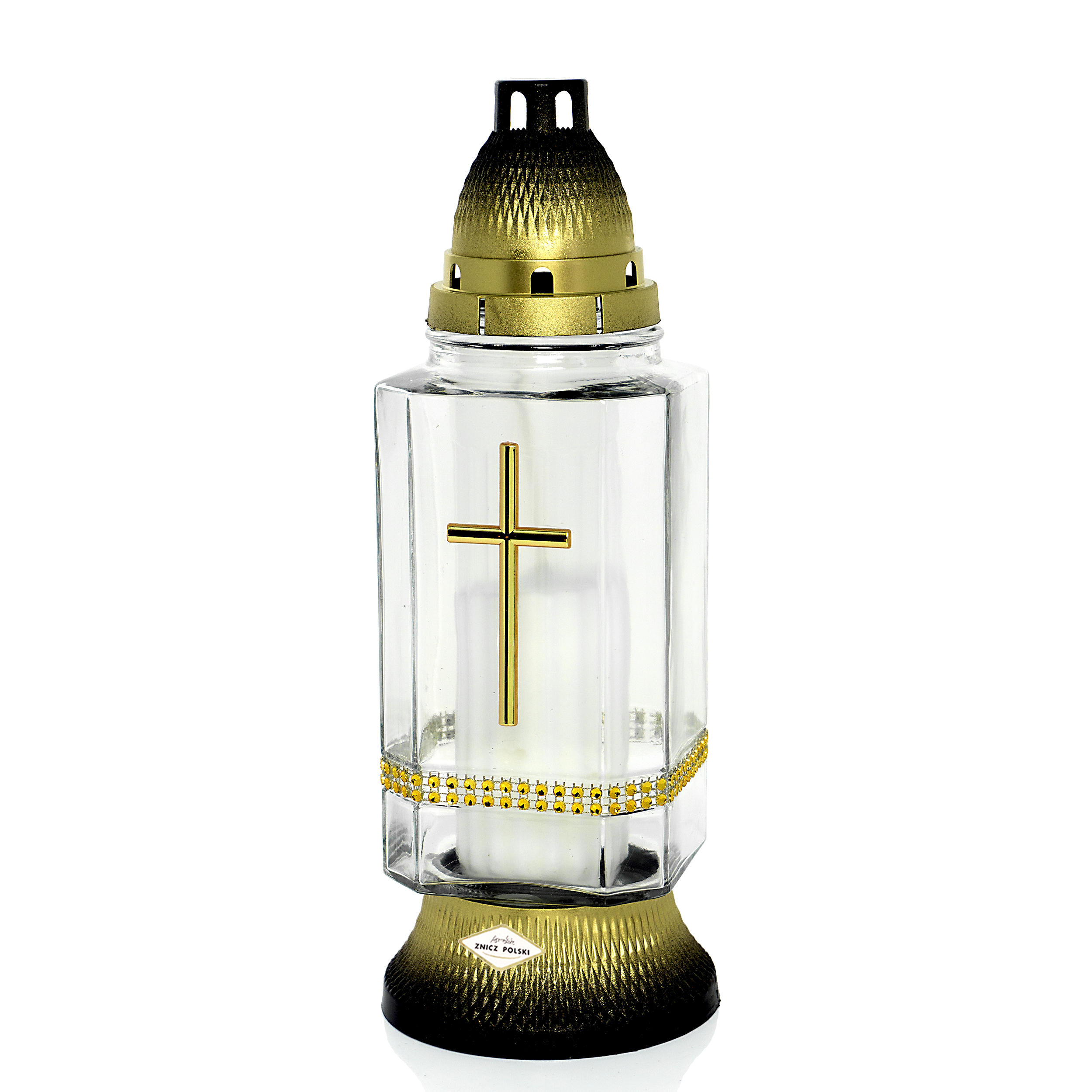 Znicz KWADRAT CEKINY KRZYŻ