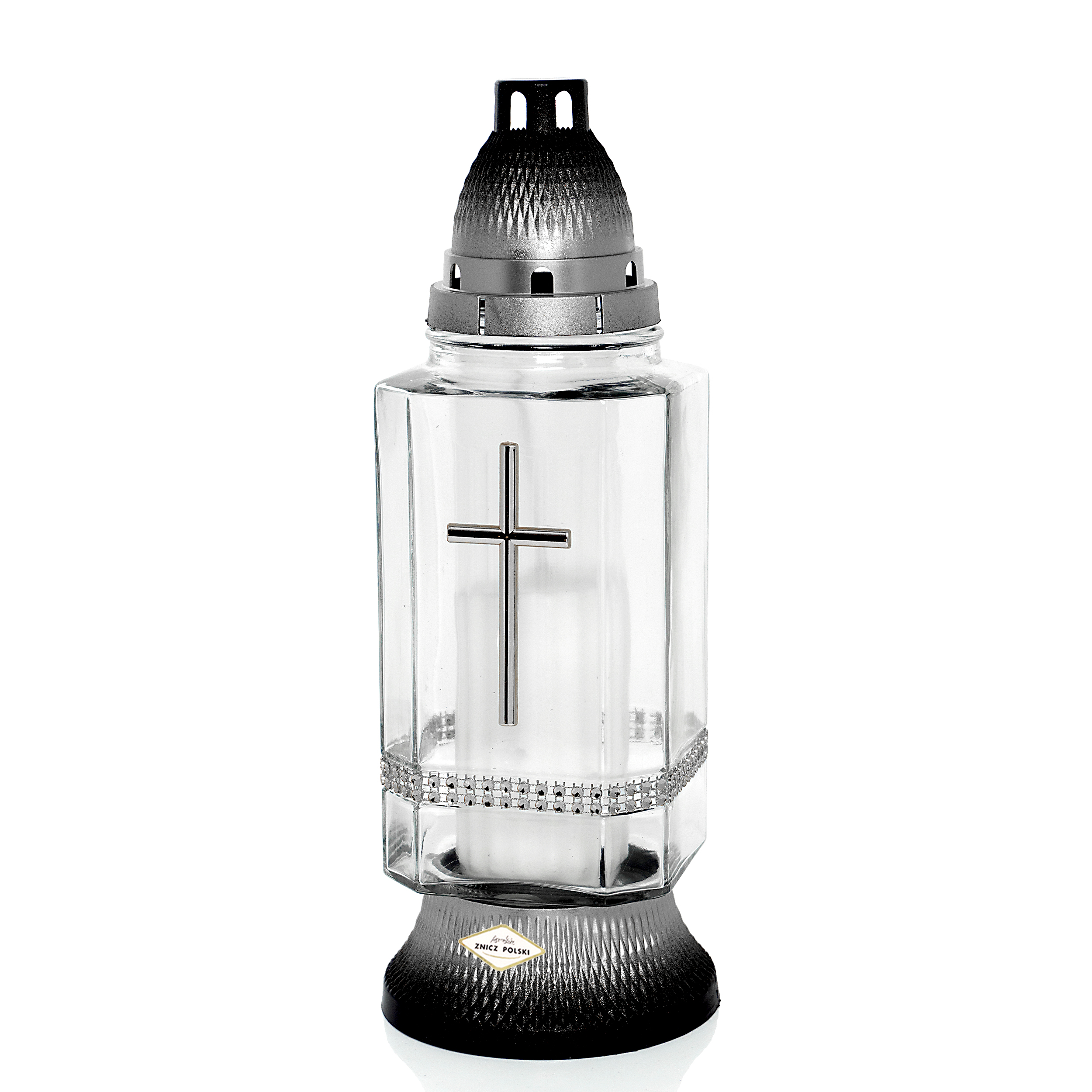 Znicz KWADRAT CEKINY KRZYŻ