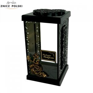 Znicz LATARNIA GRACJA RÓŻA RODZICOM