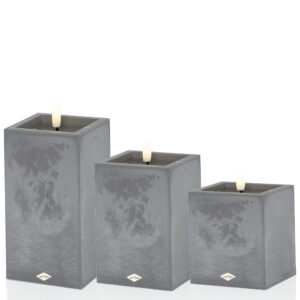 Świeca LED BETON KWADRATOWA