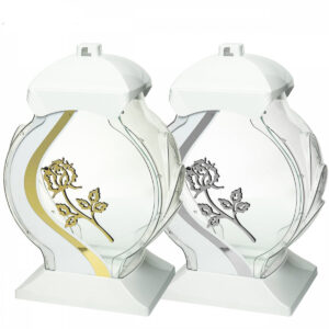 Znicz OB FALA RÓŻA biały