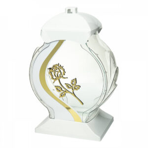 Znicz OB FALA RÓŻA biały