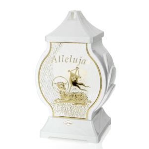 Znicz wielkanocny OB MINI ALLELUJA czarno-srebrny