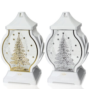 Znicz bożonarodzeniowy OB MINI CHOINKA biały