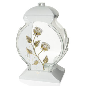 Znicz OB RÓŻA PŁACZĄCA biały