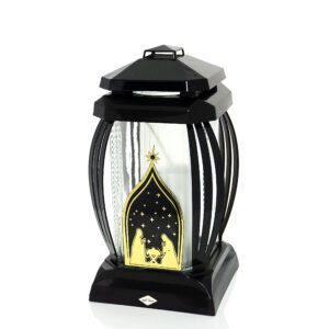 Znicz bożonarodzeniowy PRIMA1 ŚWIĘTA RODZINA czarno-złoty