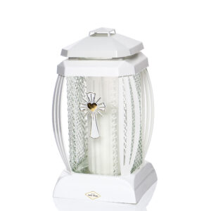 Znicz PRIMA1 KRZYŻ biały