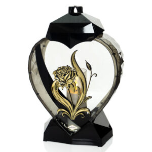 Znicz SERCE CZARNE LILIA RÓŻA