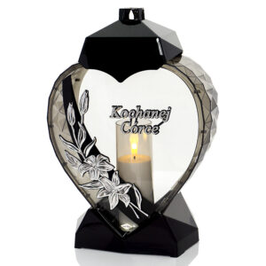 Znicz SERCE LILIA KOCHANEJ CÓRCE srebrny