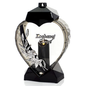 Znicz SERCE LILIA KOCHANEJ CÓRCE srebrny