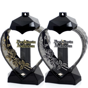 Znicz SERCE RÓŻA PNĄCA RODZICOM