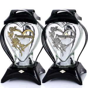 Znicz SERCE RAMKA PAMIĘTAMY czarny