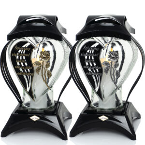 Znicz SERCE RAMKA DEDYKACJA RÓŻA