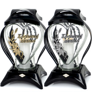 Znicz SERCE RAMKA LILIA MAMIE czarny