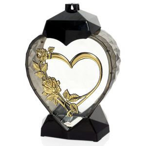 Znicz SERCE w SERCU RÓŻA PNĄCA