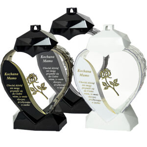 Znicz SERCE WIERSZ RÓŻA MAMO