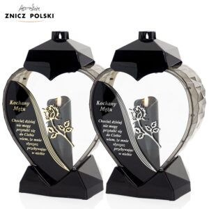 Znicz SERCE WIERSZ RÓŻA MĘŻU