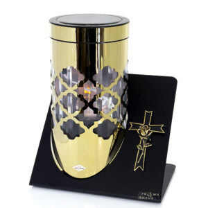 Znicz solarny PARIS C SKOS DUŻY RÓŻA