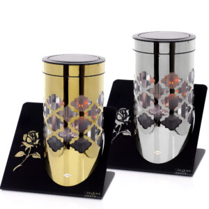 Znicz solarny PARIS C SKOS DUŻY RÓŻA