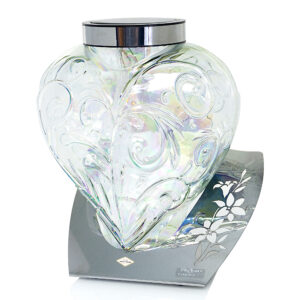 Znicz SOLAR SERCE 2 SKOS srebrny