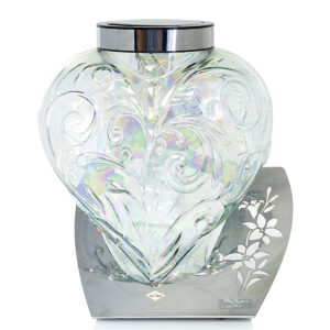 Znicz SOLAR SERCE 2 SKOS srebrny