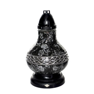 Znicz witrażowy KARAFA MINI DEKOR