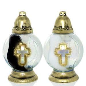 Znicz KULA KRZYŻ BROKAT