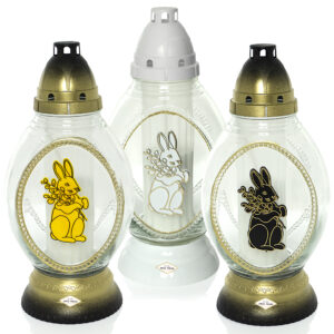 Znicz wielkanocny OWAL DUŻY ZAJĄC