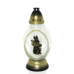 Znicz wielkanocny OWAL DUŻY ZAJĄC