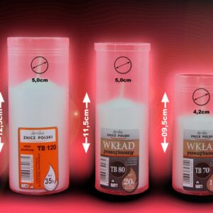 Wkład parafinowy prasowany TB80