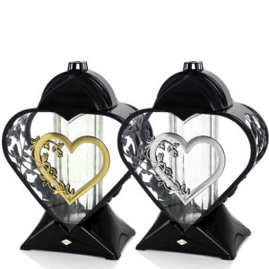 Znicz ZGM SERCE czarny