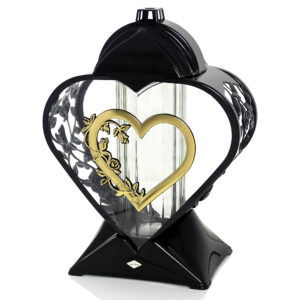 Znicz ZGM SERCE czarny