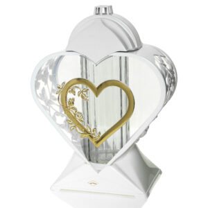 Znicz ZGM SERCE biały