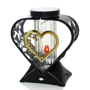 Znicz solarny ZGM SOLAR SERCE czarny