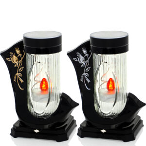 Znicz solarny ZGM SOLAR WSTĘGA RÓŻA