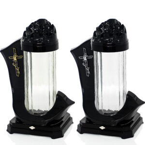 Znicz ZGM WSTĘGA KRZYŻ czarny